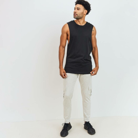 MEN - Cargo Brushed Sweatpants Hybrid - Picture 7 of 8